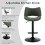 YOUNUOKE Bar Stools Set of 2, Adjustable Breakfast Bar Stools, Green 3