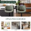 YOUNUOKE Bar Stools Set of 2, Adjustable Breakfast Bar Stools, Green 5