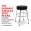 Fender Fender Spaghetti Logo Barstool, Swivel Padded Guitar Stool, 24 In 5
