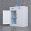 JINGUR Metal Storage Cupboard with Locking Doors and 2 Drawers (White) 5
