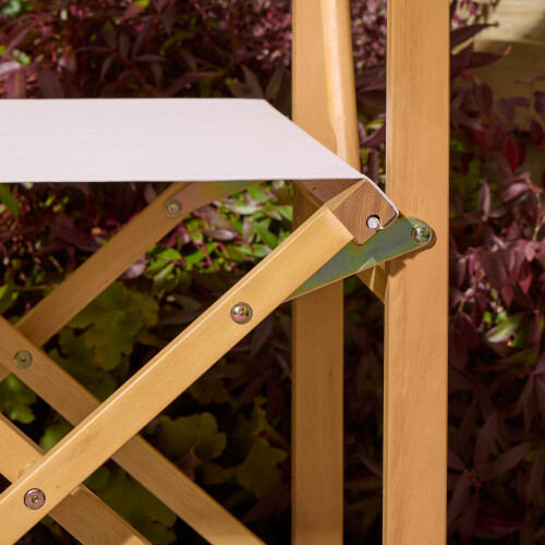 Rowlinson Rowlinson Ascot Folding Directors Chair - Natural 2