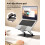 TeckNet TECKNET Laptop Stand for Desk, Ergonomic Foldable Laptop Riser, Black 5