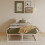 EMODA Double Bed Frame 36cm High with Steel Slats Support, White 3