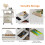 Printer Stand with 2 Fabric Drawers Mobile File Cabinet,End Table On Wheel 4