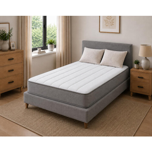 Starlight Beds Grey Tile Double Mattress - 135x190x18cm 1