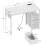 ODK Computer Desk with Drawers, 100cm Office Desk with Sockets, White 3