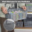 Afromy Set of 3 Plastic Storage Baskets, Rectangular Weave Storage Basket Bin, Grey 4