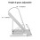 Book Stand, Multifunctional Metal Book Holder for Reading (Grey) 4