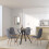Seconique Seconique Athens Round Dining Table in Concrete Effect 2