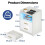 Quikraen Bedside table with 2 Drawers, wireless charging and LED light 2