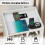 Quikraen Bedside table with 2 Drawers, wireless charging and LED light 3