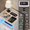 Quikraen Bedside table with 2 Drawers, wireless charging and LED light 5