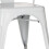hjh OFFICE 645022 Chair VANTAGGIO COMFORT metallic white stackable sturdy 2