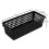 Gitany Black Plastic Baskets Set of 6, Rectangle Slim Storage Basket 2