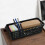 Gitany Black Plastic Baskets Set of 6, Rectangle Slim Storage Basket 5