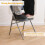 BOOSDEN Blue Padded Folding Chairs, Foldable Chair with Thick Cushion 5
