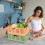Plastic Drawer Organizer Collapsible Storage Boxes Crate,4-Pack Stackable Folding Storage Basket Closet Containers Toy Organiser for Home Office 4