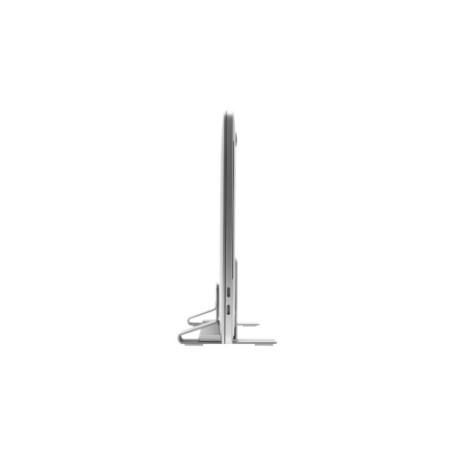 Macally Universal Vertical Laptop Stand 13"-17" - Aluminium Silver 2