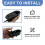 Piaeny Recliner Release Pull Handle with Cable, 4 PCS Universal Recliner Handle Replacement, Metal Replacement Cable 4