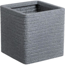 Blumentopf - STRATA - Quadrat - Banbury - Ø 30,5 cm x 30 cm H - Farbe Asche