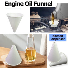 100 Pcs Paper Funnels for Motor Oil 6oz Disposable Engine Oil Funnels,for Dispensers Kitchen Filling Bottle Funnel