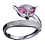 Adjustable fox tail stylish ring anniversary jewelry gift 1