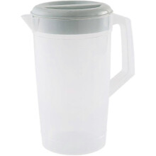 Plastic Water Jug with Lid Fridge Door Juice Jug Pitcher Container for Party 0.66 Gallon/2 2025