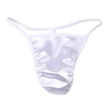 25-26 Fianao U Convex Low Rise Solid Color Men Thong U Convex Open Hip G-strings Underwear Inside Wear