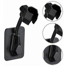 360 Degree Rotatable Shower Head Holder, High Quality Abs Material Waterproof Wall Mount Bracket Easy to Install for Smooth Surfaces (B