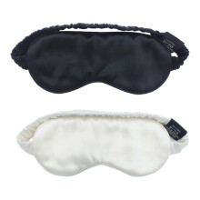 2Pcs Silk Eye Mask, Elastic band Fitting Facial Shape, Strap for The Soft and Comfortable Sleeping Mask