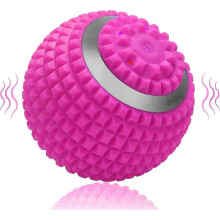 Balle de massage vibrante à 4 vitesses, rouleau de massage haute intensité pour le fitness et le yoga, soulage les tensions muscul