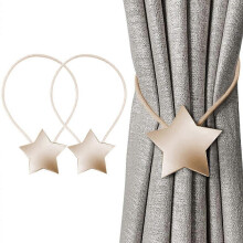 Decorative Curtain Buckle Holders, Big Plum Pattern Magnetic Curtain Tiebacks For A Pop Of Color