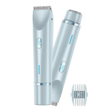 Beauty Bloom 2.0, 2 in 1 Electric Bikini Trimmer for Women, Ipx7 Wet Dry Use (Blue) 2025