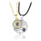 Collier couple soleil lune étoile, pendentif projection 1