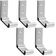 Lot de 5 crochets muraux pliables pour suspendre serviettes et manteaux, fixation peu encombrante