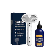 Pflegespray- und Kammset für Haustiere zum Entfernen von losen Haaren mit Sprühflasche