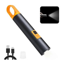 2025 Rechargeable Torch - 1000 Lumens Aluminum Alloy Keyring Torch, Led Rechargeable Torch with Type-C, Multifunctional Powerful Torch(