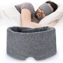 Katoenen slaapmasker voor mannen en vrouwen, handgemaakt oogmasker om mee te slapen.