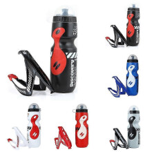 25-26 2023 New,650ML Portable Mountain Bike Bicycle Cycling Water Drink Bottle with Holder Cage