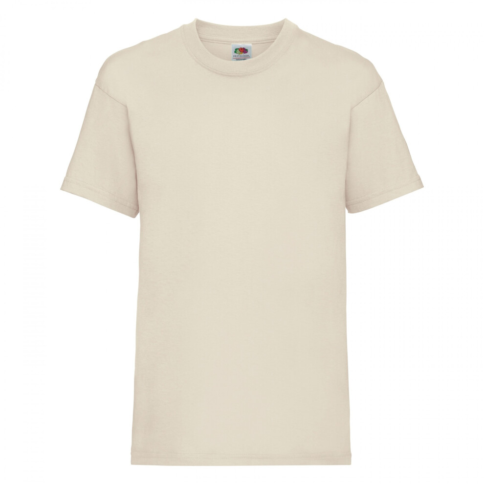 Fruit Of The Loom (3-4, Natural) Childrens/Kids Valueweight T-Shirt