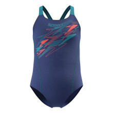 (13 Years, Navy) Speedo Girls Medley Logo One Piece Swimsuit