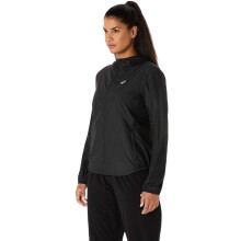 (8 UK, Black) Asics Womens/Ladies Tailored Running Hooded Jacket