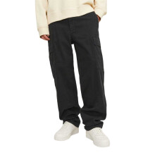 (28S, Black) Jack And Jones Mens Loose Cargo Trousers