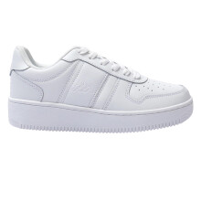 (5.5 UK, White) Kappa Childrens/Kids La Morra Leather Platform Trainers