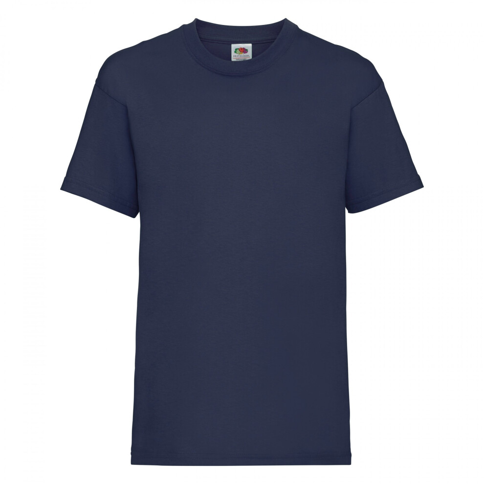 Fruit Of The Loom (3-4, Navy) Childrens/Kids Valueweight T-Shirt