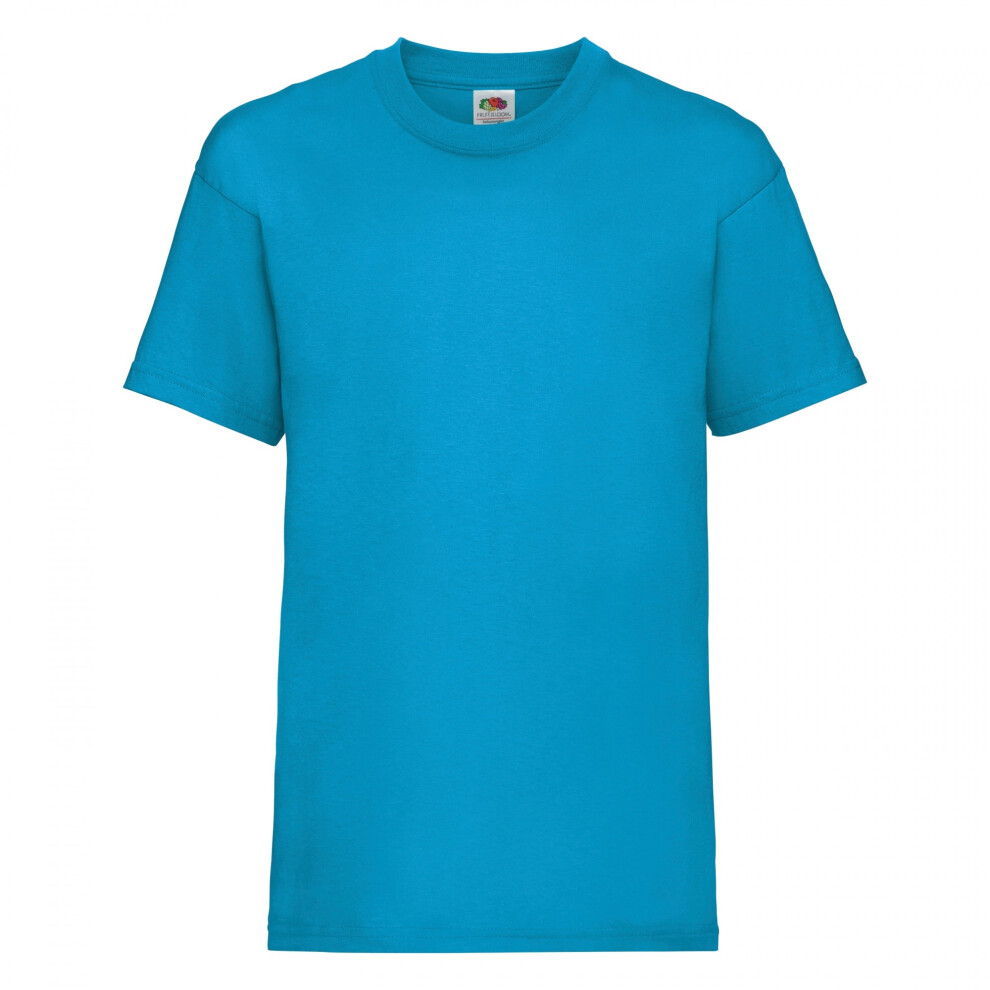Fruit Of The Loom (5-6, Azure Blue) Childrens/Kids Valueweight T-Shirt