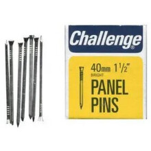 (20mm, Steel) Challenge Steel Panel Pin Nails (Pack of 24)