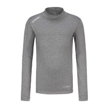 (7-8 Years, Grey) Sondico Childrens/Kids Mock Neck Base Layer Top