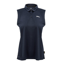 (10 UK, Navy) Slazenger Womens/Ladies Sleeveless Polo Shirt