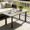 Outsunny Outsunny Outdoor Coffee Table, Garden Table with Slatted WPC Top, Grey 1